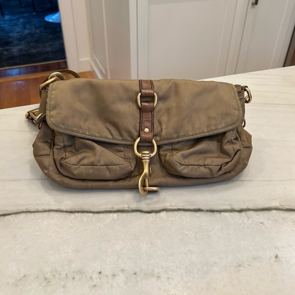 Miu Miu Handbags - Miu Miu Olive Green Messenger Shoulder Bag